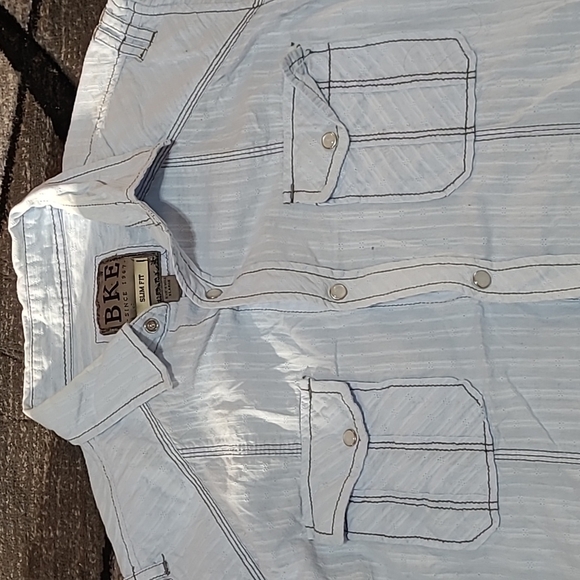 BKE Slim Fit Pearl snap-buttons Long-sleeve Shirt - Picture 2 of 13